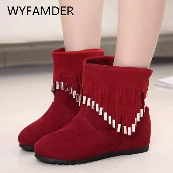 wyfamder 2019 korean fringe women boots autumn winter fashion tassel ankle booties comfort flock women black shoes slip on wb40
wyfamder 2019 korean fringe women boots autumn winter fashion tassel ankle booties comfort flock women black shoes slip on wb40