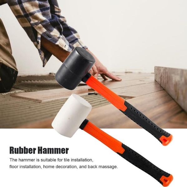 80 oz rubber hammer wear-resistant tile hammer with round head and non-slip handle home fitment tools diy hand tool
80 oz rubber hammer wear-resistant tile hammer with round head and non-slip handle home fitment tools diy hand tool