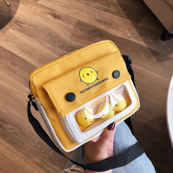 cute canvas cartoon transparent shoulder bags student girls messenger bag female small handbags pvc pack school for teenager
cute canvas cartoon transparent shoulder bags student girls messenger bag female small handbags pvc pack school for teenager
