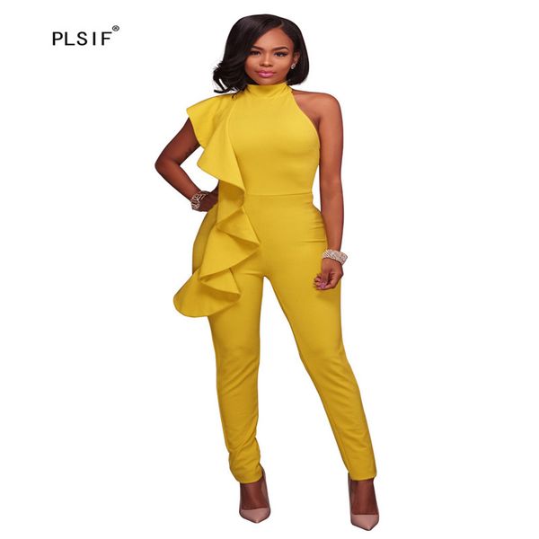 women's jumpsuits & rompers 2021 asymmetrical one shoulder lady ruffles spliced fashion catsuits high street summer, Black;white
women's jumpsuits & rompers 2021 asymmetrical one shoulder lady ruffles spliced fashion catsuits high street summer, Black;white