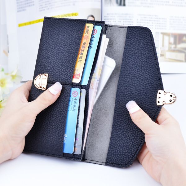 new fashion button pure ladies long litchi purse handbag color envelope korean wallet soft wallet soqxl, Red;black
new fashion button pure ladies long litchi purse handbag color envelope korean wallet soft wallet soqxl, Red;black