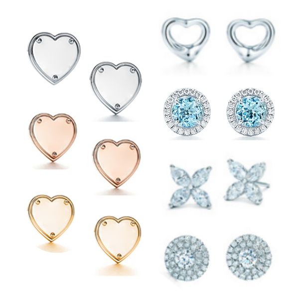 new gift 925 silver heart shape stud earring round clover stud tiff earrings rose gold 18k gold jewelry match world jewelry, Golden;silver 
new gift 925 silver heart shape stud earring round clover stud tiff earrings rose gold 18k gold jewelry match world jewelry, Golden;silver