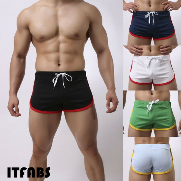 men's swimming trunks fitness shorts boxer brief swimwear tight underwear pants, Black;blue
men's swimming trunks fitness shorts boxer brief swimwear tight underwear pants, Black;blue