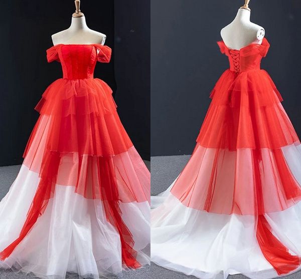 2020 modern red white ball gown prom dresses robes de soirée off the shoulder beading pleats ruffle cupcake quinceanera dress party gowns, Black
2020 modern red white ball gown prom dresses robes de soirée off the shoulder beading pleats ruffle cupcake quinceanera dress party gowns, Black