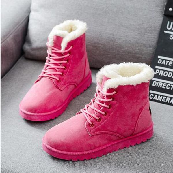 snow 2019 new mid-calf boots ladies cotton winter boots women warm fur women shoes winter women boots lace up, Black
snow 2019 new mid-calf boots ladies cotton winter boots women warm fur women shoes winter women boots lace up, Black