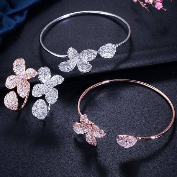 2019 new luxury jewelry set creative adjustable bracelet ring two-piece zircon fashion ladies joker dress accessories women's luxury je, Silver
2019 new luxury jewelry set creative adjustable bracelet ring two-piece zircon fashion ladies joker dress accessories women's luxury je, Silver