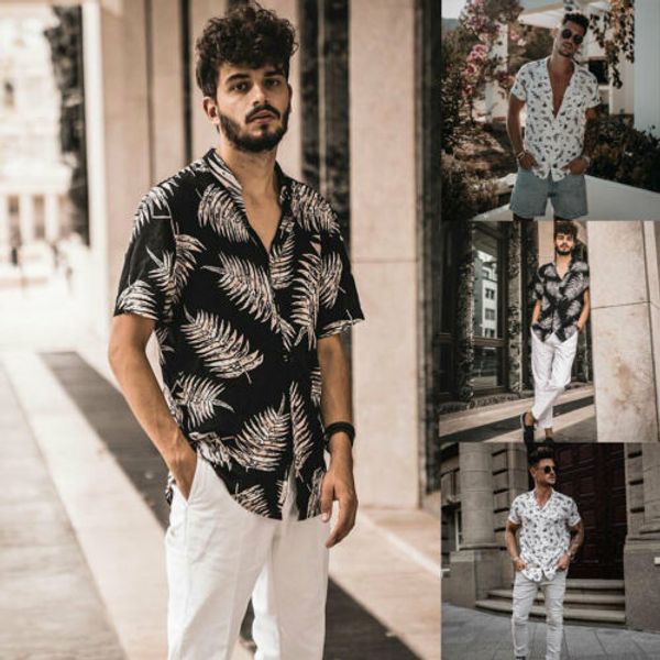 new fashio men's short sleeve turn down leisure shirt print beach shirts holiday summer hawaiian casual, White;black
new fashio men's short sleeve turn down leisure shirt print beach shirts holiday summer hawaiian casual, White;black