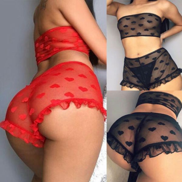 new women's lace tulle lingerie sets heart print ruffles exotic sets sleepwear babydoll lady nightwear underwear, Red;black
new women's lace tulle lingerie sets heart print ruffles exotic sets sleepwear babydoll lady nightwear underwear, Red;black