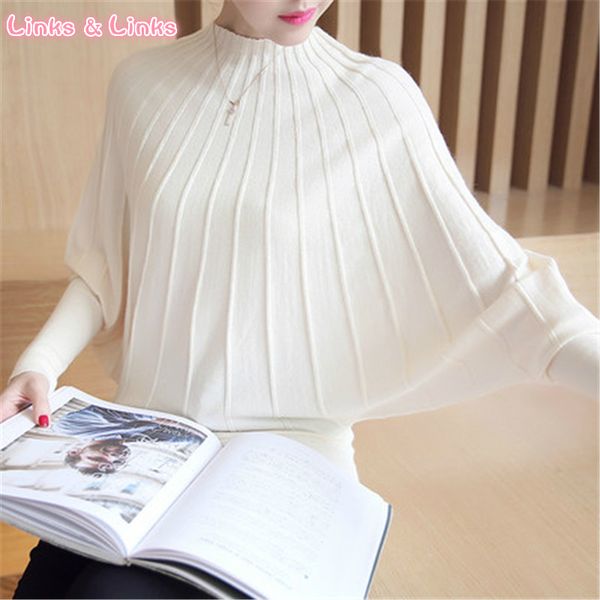 links & links sweater women clothes fashion autumn winter women knitted sweaters pullovers batwing sleeve long knitwear femme, White;black
links & links sweater women clothes fashion autumn winter women knitted sweaters pullovers batwing sleeve long knitwear femme, White;black