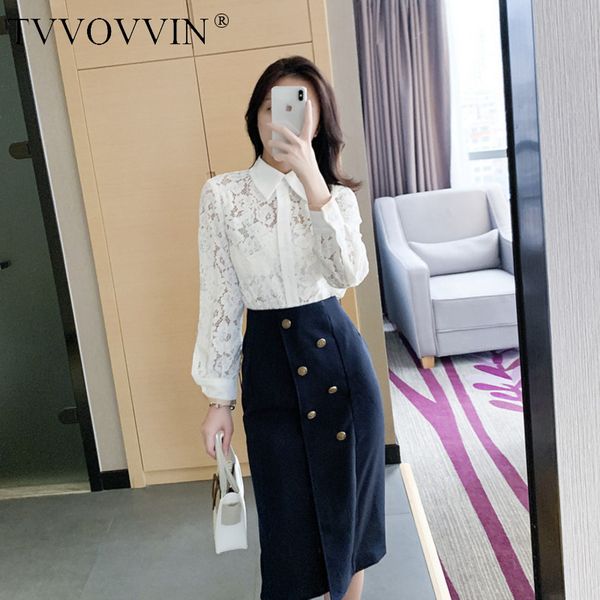 tvvovvin 2020 new blouse+skirt solid singgle breasted button zipper long-sleeve two-piece embroidery a-line slim casual a134, White
tvvovvin 2020 new blouse+skirt solid singgle breasted button zipper long-sleeve two-piece embroidery a-line slim casual a134, White
