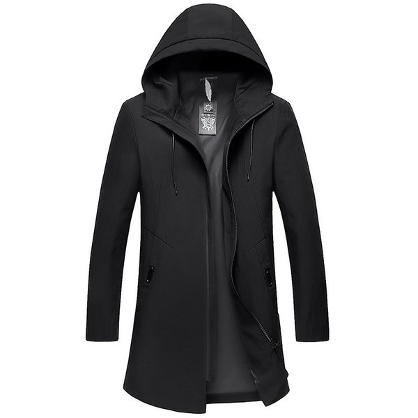 mens hoodede slim long jacket autumn winter solid color casual jacket with zipper homme, Black;brown
mens hoodede slim long jacket autumn winter solid color casual jacket with zipper homme, Black;brown
