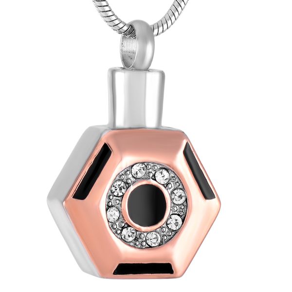 z183rose gold and silver stainless steel six prism hold white crystal keepsake jewelry for ashes -engravable memorial cremation urn necklace
z183rose gold and silver stainless steel six prism hold white crystal keepsake jewelry for ashes -engravable memorial cremation urn necklace