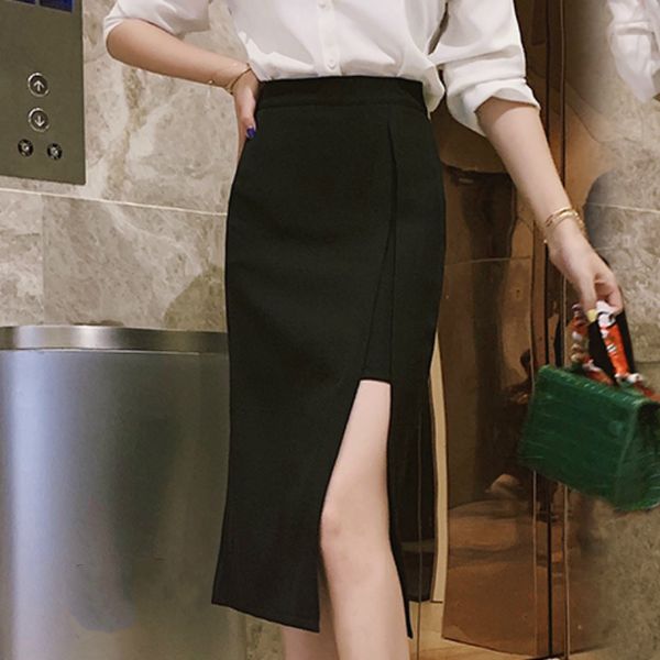 faldas mujer moda 2020 skirts womens side split summer skirt office ladies black pencil skirt high waist women c836
faldas mujer moda 2020 skirts womens side split summer skirt office ladies black pencil skirt high waist women c836
