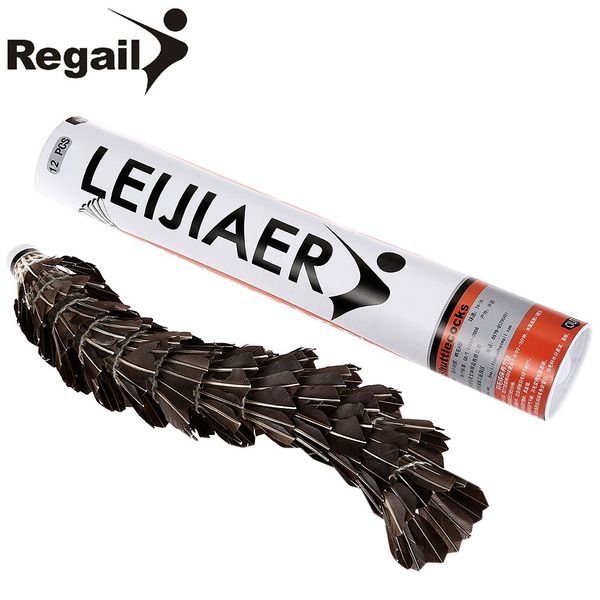 12pcs regail class a duck feather shuttlecocks durable lightweight birdies badminton ball game sports training 74-76 speed rate
12pcs regail class a duck feather shuttlecocks durable lightweight birdies badminton ball game sports training 74-76 speed rate