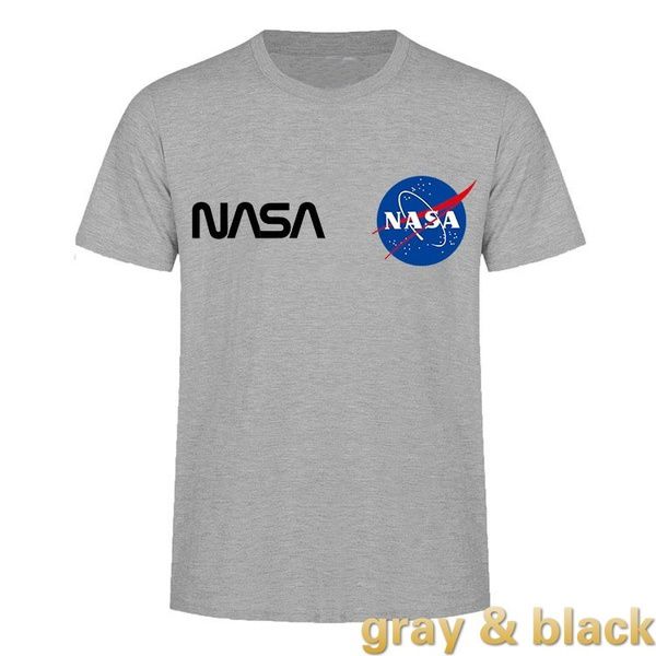 NASA T Shirt Mens Summer Short Sleeve 100% Cotton T Shirts Crewneck Casual Tops White Black Gray Size S-3XL
NASA T Shirt Mens Summer Short Sleeve 100% Cotton T Shirts Crewneck Casual Tops White Black Gray Size S-3XL
