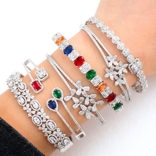 godki stackable cuff bangles for women wedding full cubic zircon crystal cz dubai bridal bracelets party jewelry 2020, Black
godki stackable cuff bangles for women wedding full cubic zircon crystal cz dubai bridal bracelets party jewelry 2020, Black
