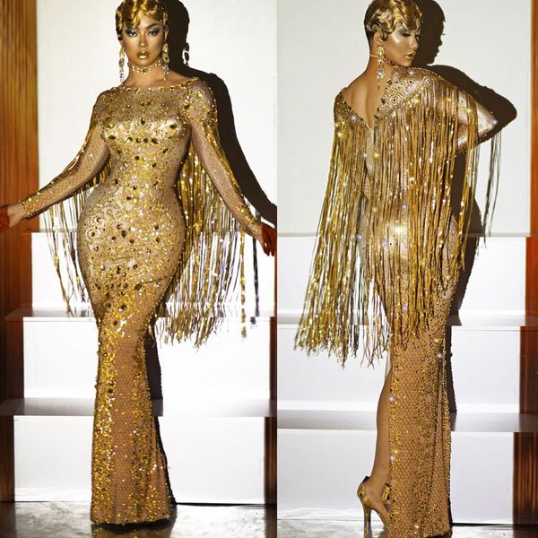 sparkly crystals long dress evening party rhinestones costumes birthday celebrate costume split fringes drag queen wear, Black;red
sparkly crystals long dress evening party rhinestones costumes birthday celebrate costume split fringes drag queen wear, Black;red
