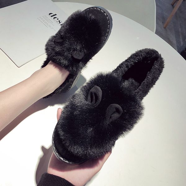 female snow boots botas small ears women boots plush shoes woman winter ankle for women winter shoes mujer warm u11-63, Black
female snow boots botas small ears women boots plush shoes woman winter ankle for women winter shoes mujer warm u11-63, Black