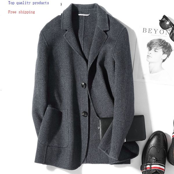 2020 new men's wool coat korean double-sided woolen jacket overcoat mens coats and jackets gray d-19-00818-3 kj3013, Black
2020 new men's wool coat korean double-sided woolen jacket overcoat mens coats and jackets gray d-19-00818-3 kj3013, Black
