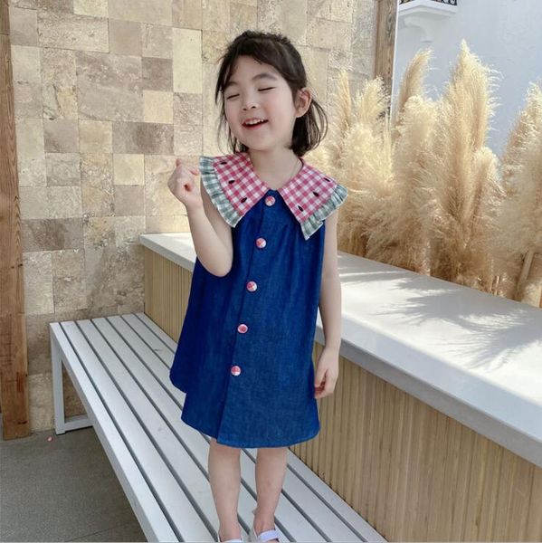 2020 korea style girls denim dress fashion summer girls vest dresses 1-6 years ho802, Red;yellow
2020 korea style girls denim dress fashion summer girls vest dresses 1-6 years ho802, Red;yellow