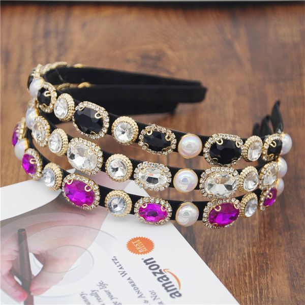 gorgeous hairband baroque luxury crystal headband girls headdress fashion pearl hair jewelry for wedding hair ornaments, Golden;white
gorgeous hairband baroque luxury crystal headband girls headdress fashion pearl hair jewelry for wedding hair ornaments, Golden;white