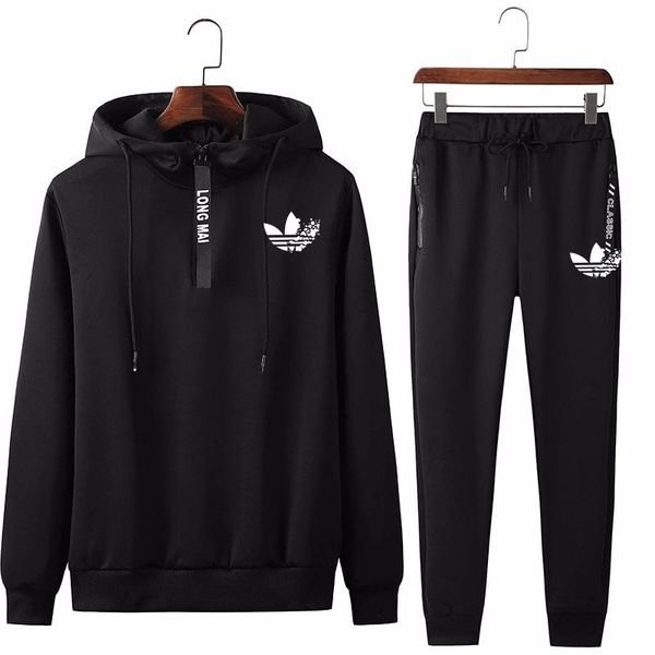 2019 new men's zipper printed sweatshirt fashion jogging sportswear spring and autumn sportswear suit hoodie + pants suit, Black;blue
2019 new men's zipper printed sweatshirt fashion jogging sportswear spring and autumn sportswear suit hoodie + pants suit, Black;blue