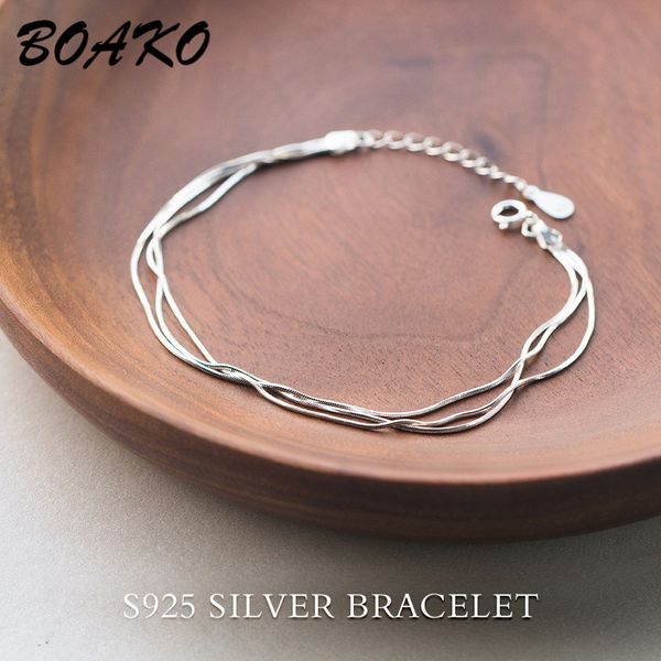 multi-layers charm bracelets for women fashion simple triple rows chain bracelet korean 925 sterling silver bracelet jewelry, Black
multi-layers charm bracelets for women fashion simple triple rows chain bracelet korean 925 sterling silver bracelet jewelry, Black
