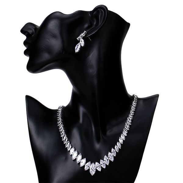 mona lisa design sparkling cubic zirconia cz crystal tennis necklace and earring set for wedding or party, Slivery;golden
mona lisa design sparkling cubic zirconia cz crystal tennis necklace and earring set for wedding or party, Slivery;golden
