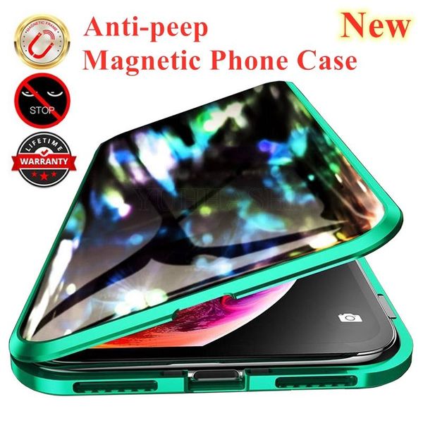 magnetic privacy phone case for iphone 11 pro xr xs max for iphone 7 8 6 6s plus anti-peep magnetic double tempered glass cover
magnetic privacy phone case for iphone 11 pro xr xs max for iphone 7 8 6 6s plus anti-peep magnetic double tempered glass cover