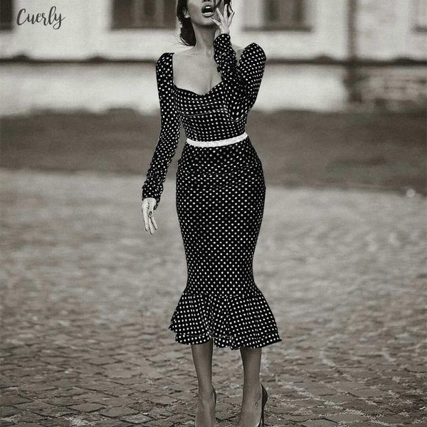 black long sleeved dress womens autumn white polka dot dress office slim dress with a word collar polka dot fishtail without belt, Black;gray
black long sleeved dress womens autumn white polka dot dress office slim dress with a word collar polka dot fishtail without belt, Black;gray