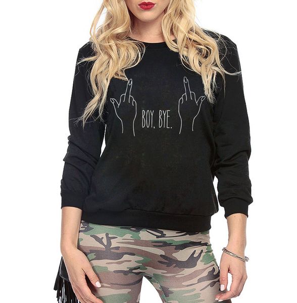 2019 hip-hop sweatshirts fall winter women boy bye letter print hoodies woman casual brand tracksuits femme pullovers s-xxl, Black
2019 hip-hop sweatshirts fall winter women boy bye letter print hoodies woman casual brand tracksuits femme pullovers s-xxl, Black