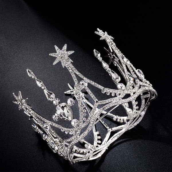forseven luxury baroque style full round crystal princess diadem tiaras and crowns bride noiva wedding party jewelry 16*7.5cm, Golden;white
forseven luxury baroque style full round crystal princess diadem tiaras and crowns bride noiva wedding party jewelry 16*7.5cm, Golden;white