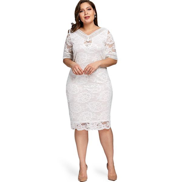 rosegal plus size v neck half sleeve lace dress bodycon 2019 women fashion party ladies dresses big size vestido, Black;gray
rosegal plus size v neck half sleeve lace dress bodycon 2019 women fashion party ladies dresses big size vestido, Black;gray