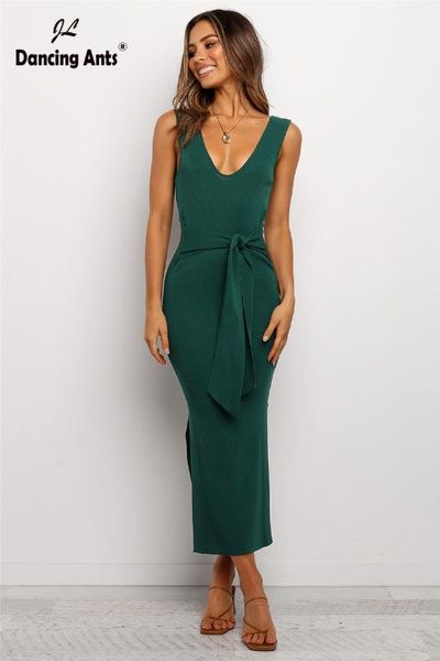 casual dresses summer dress 2021 sleevelss deep v-neck tank european solid skinny elastic backless split female bodycon vestidos, Black;gray
casual dresses summer dress 2021 sleevelss deep v-neck tank european solid skinny elastic backless split female bodycon vestidos, Black;gray