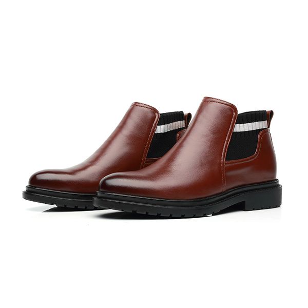 men casual business office formal dress platform ankle boots gentleman genuine leather shoes breathable boot zapato bota, Black
men casual business office formal dress platform ankle boots gentleman genuine leather shoes breathable boot zapato bota, Black