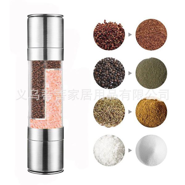 Pepper Mills Stainless Steel Mills Salt Pepper Grinder Manual Pepper Grinder with Plastic Funnels Ceramic Grinding Core
Pepper Mills Stainless Steel Mills Salt Pepper Grinder Manual Pepper Grinder with Plastic Funnels Ceramic Grinding Core