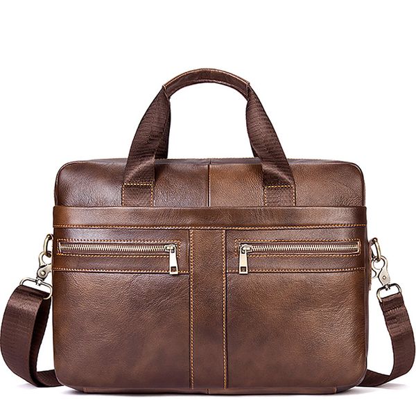 14 inch men's briefcase bags genuine leather men handbag fashion male shoulder bag cow leather messenger bags waterproof brown
14 inch men's briefcase bags genuine leather men handbag fashion male shoulder bag cow leather messenger bags waterproof brown