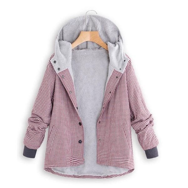 jaycosin polyester womens casual winter warm outwear plaid lattice hooded pockets vintage oversize coats fashion sweet style, Black
jaycosin polyester womens casual winter warm outwear plaid lattice hooded pockets vintage oversize coats fashion sweet style, Black