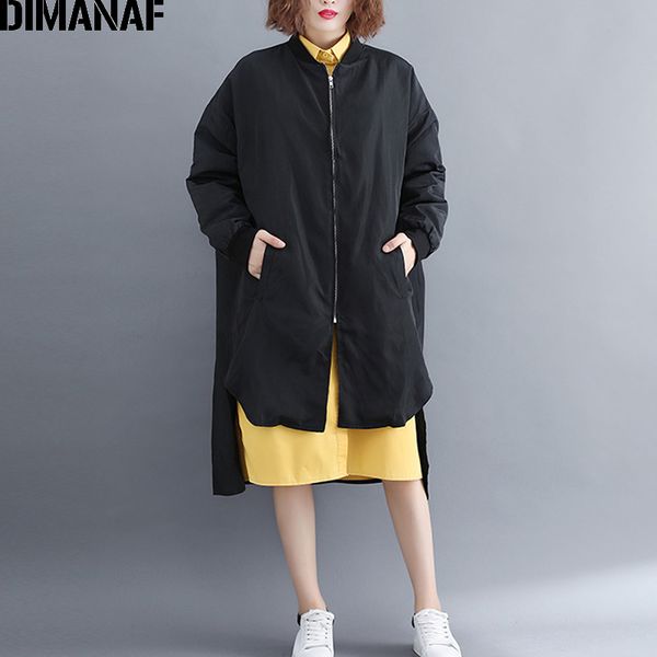 dimanaf autumn winter outerwear women jacket coat big sizes zipper cardigan female clothes loose oversized overcoat black 2019, Black;brown
dimanaf autumn winter outerwear women jacket coat big sizes zipper cardigan female clothes loose oversized overcoat black 2019, Black;brown