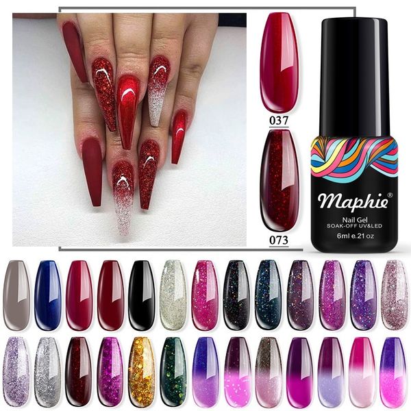 maphie gel polish soak off uv/led christamas red color series long lasting gel varnish thermal color change soak off uv/led, Red;pink
maphie gel polish soak off uv/led christamas red color series long lasting gel varnish thermal color change soak off uv/led, Red;pink