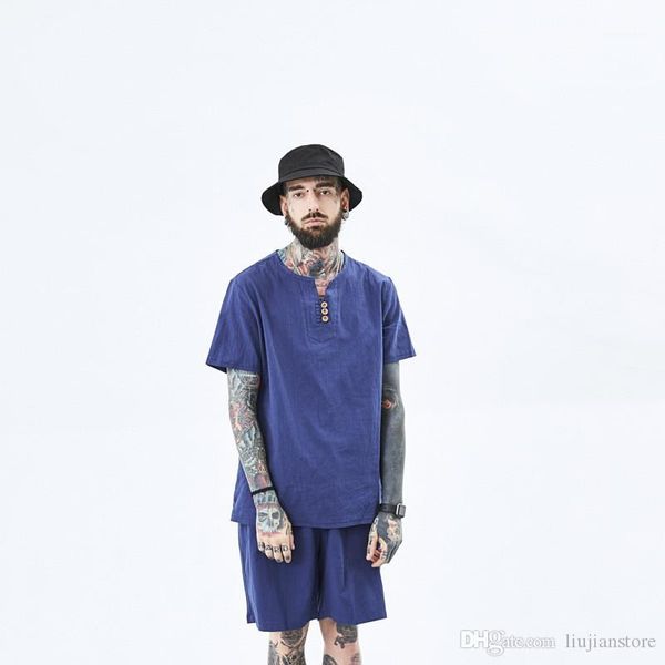 sleeve mens tracksuits crew neck sports shorts 2pcs clothing teenager fashion pure color running sets summer designer short, Gray
sleeve mens tracksuits crew neck sports shorts 2pcs clothing teenager fashion pure color running sets summer designer short, Gray