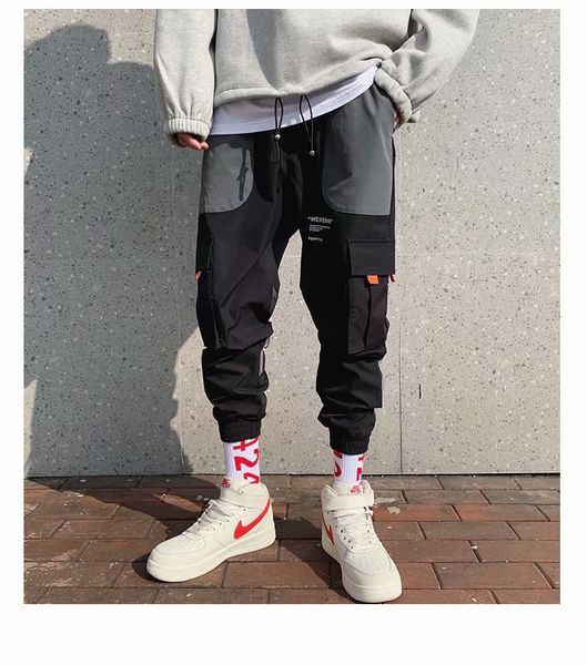 loose men's splicing pants new style hiphop overalls fashion pants new male summer soft cool outdoor streetwear, Black
loose men's splicing pants new style hiphop overalls fashion pants new male summer soft cool outdoor streetwear, Black
