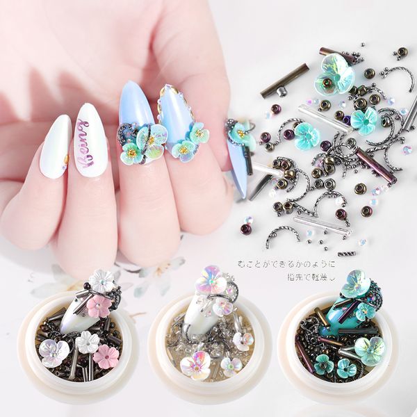 mixed nail natural shell flowers charm pearls colorful caviar beads metal nails rivets studs japanese diy 3d decorations, Silver;gold
mixed nail natural shell flowers charm pearls colorful caviar beads metal nails rivets studs japanese diy 3d decorations, Silver;gold