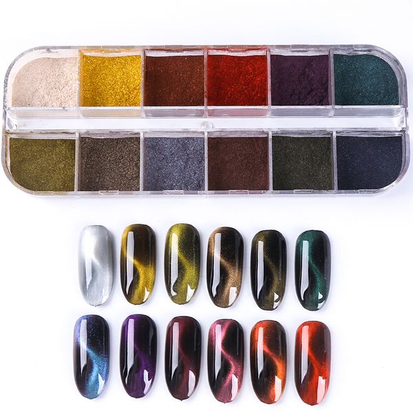 3d cat eye effect nail glitter powder chrome pigments magic mirror dust manicure nails art decorations accessories ch12grid-5dmy, Silver;gold
3d cat eye effect nail glitter powder chrome pigments magic mirror dust manicure nails art decorations accessories ch12grid-5dmy, Silver;gold
