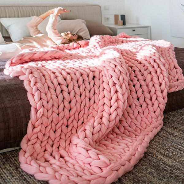 blanket large chunky yarn warm thick soft diy 4 colors hand knit spinning crocheting bedroom living room home decoration blanket
blanket large chunky yarn warm thick soft diy 4 colors hand knit spinning crocheting bedroom living room home decoration blanket