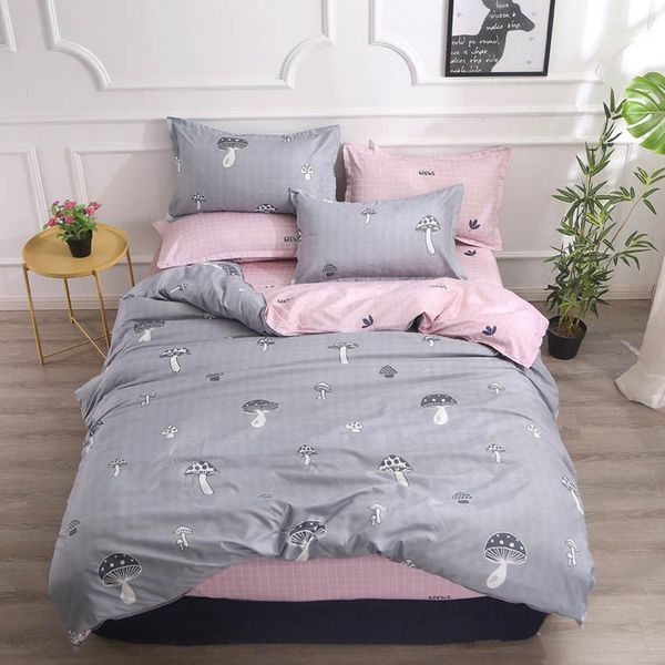 2019 grey mushrooms pink bedding sets microfiber brush polyester bedlinens twin full king duvet cover set pillowcases
2019 grey mushrooms pink bedding sets microfiber brush polyester bedlinens twin full king duvet cover set pillowcases