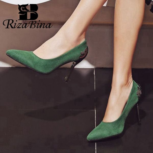 rizabina 2020 women pumps shoes pointed toe thin high heel metal decoration wedding shoes female footwear red size 32-43, Black
rizabina 2020 women pumps shoes pointed toe thin high heel metal decoration wedding shoes female footwear red size 32-43, Black
