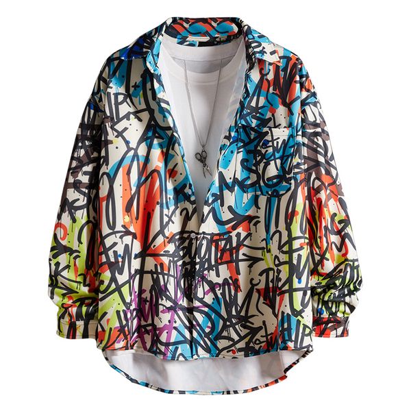 gothic rock punk retro trend street hip hop hand drawn graffiti shirt male long sleeve ins loose coat ulzzang men striped 50cs, White;black
gothic rock punk retro trend street hip hop hand drawn graffiti shirt male long sleeve ins loose coat ulzzang men striped 50cs, White;black