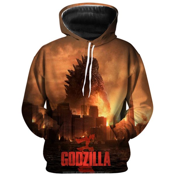 the latest design cool men's hoodie godzilla 3d printing long-sleeved hooded funny fashion head personality men's casual shirt, Black
the latest design cool men's hoodie godzilla 3d printing long-sleeved hooded funny fashion head personality men's casual shirt, Black