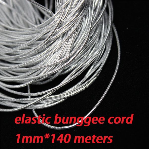 1mm silver elastic bungee string cord round twisted string rope 140 meters/roll diy cords for jewelery finding garment hang tag, Black;white
1mm silver elastic bungee string cord round twisted string rope 140 meters/roll diy cords for jewelery finding garment hang tag, Black;white